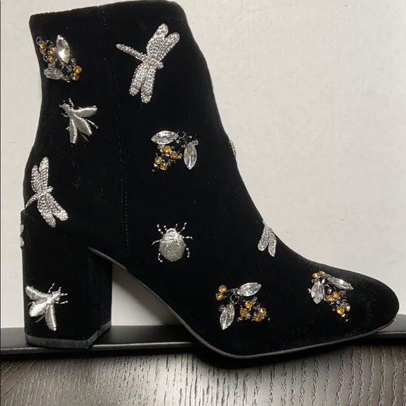 INC International Concepts Shoes - INC Womens GEORGIEE Ankle Black Bootie Bugs